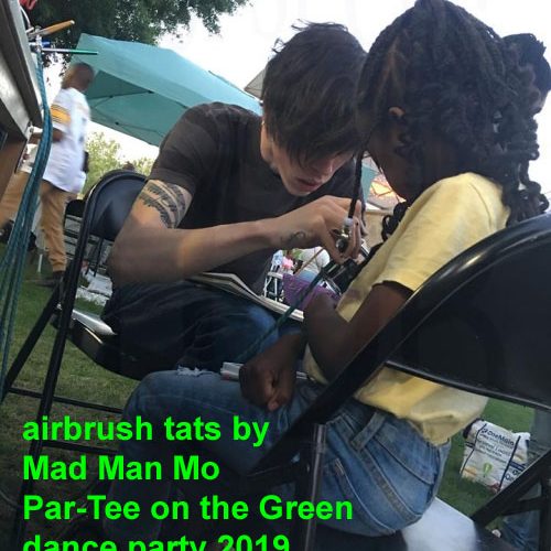 airbrush tattoos by Mad Man Mo at Par-Tee on the Green