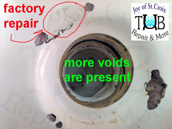 void estimate 2 photo 2 of a series of 4 of a drain with a void to be repaired by www.joyofstcroix.com