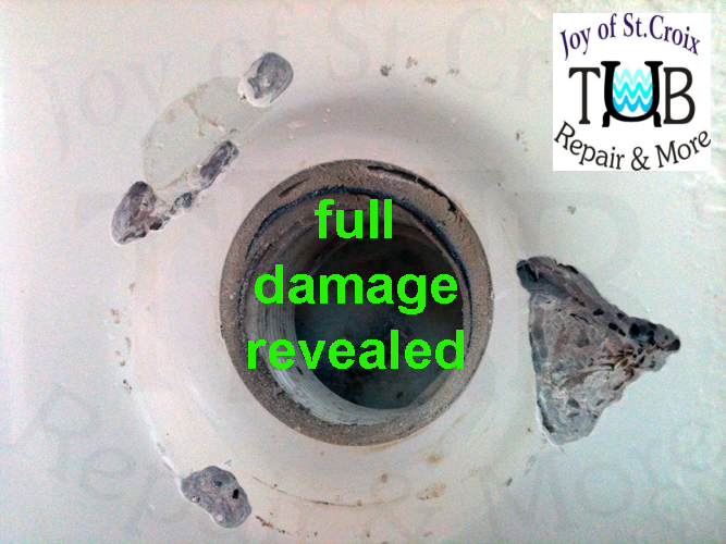 void estimate 3 photo 3 of a series of 4 of a drain with a void to be repaired by www.joyofstcroix.com