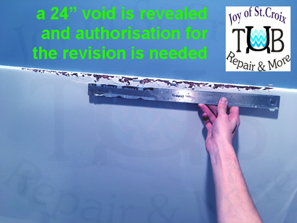 void estimate 2_4 the image shows the full extent of the void to be repaired by www.joyofstcroix.com