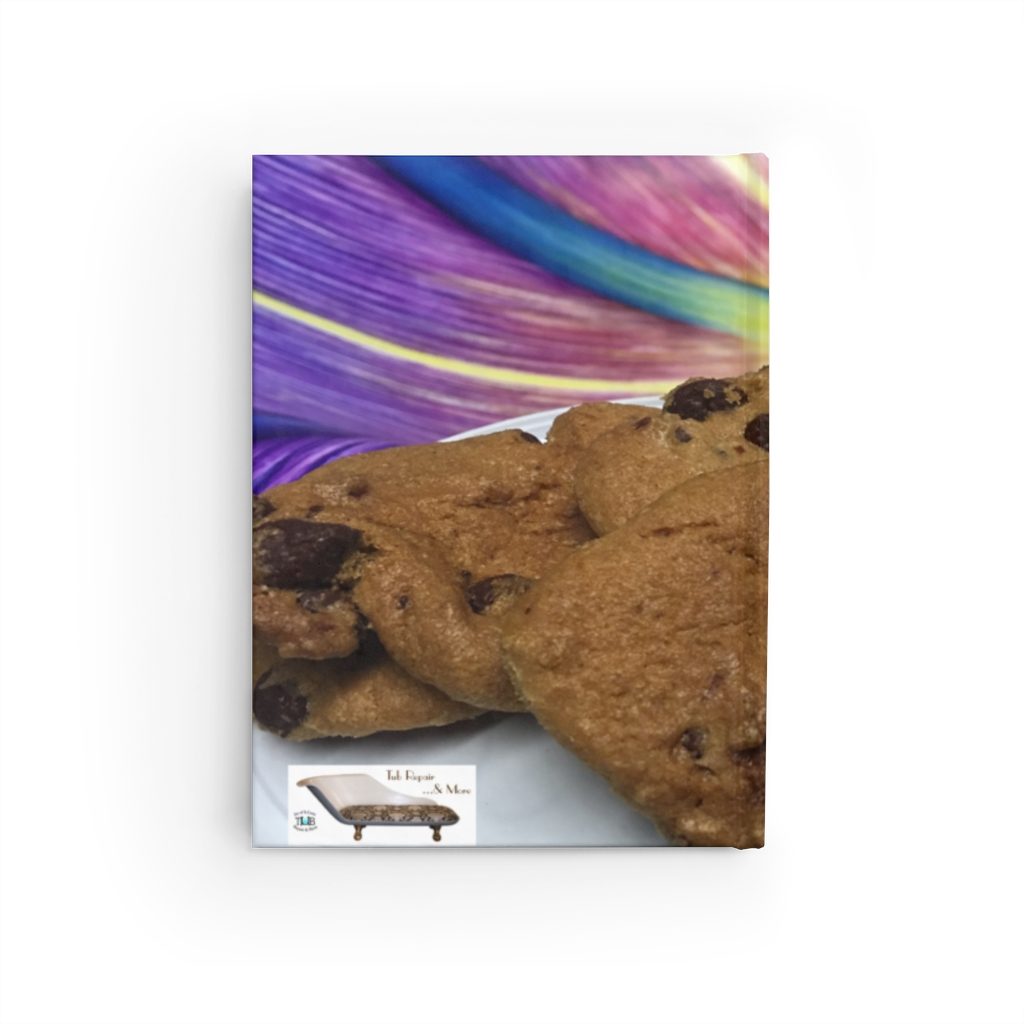 snacktime-backcover the back cover of a blank notebook with custom artwork from Botteghe Cipolla, i.e. snacktime