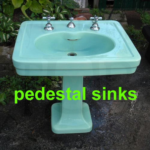 pedestal sinks refinished