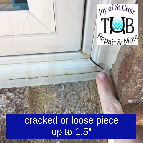 cracked vinyl windows up to 2.5 inches can be repaired by www.joyofstcroix.com