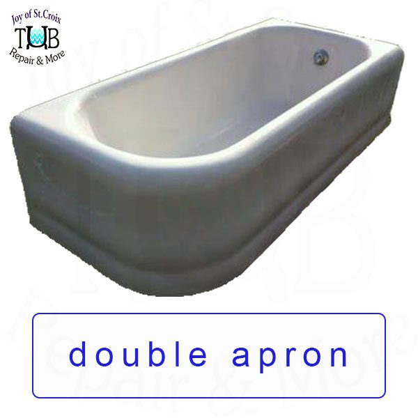 bathtub double apron