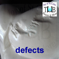 manufacturing defects in gelcoat or other composite bathtubs or showers can be repaired by www.joyofstcroix.com