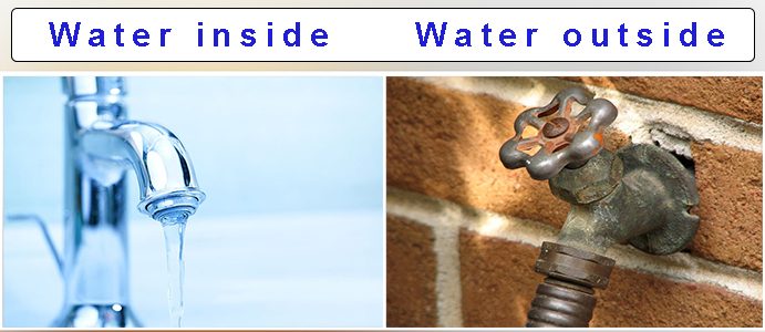 water inside vs water outside is water obtained inside or outside?